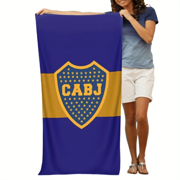 Serviette de plage club de soccer Boca Juniors – Image 8