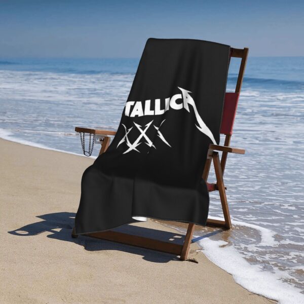 Serviette de Plage Metallica black – Image 4