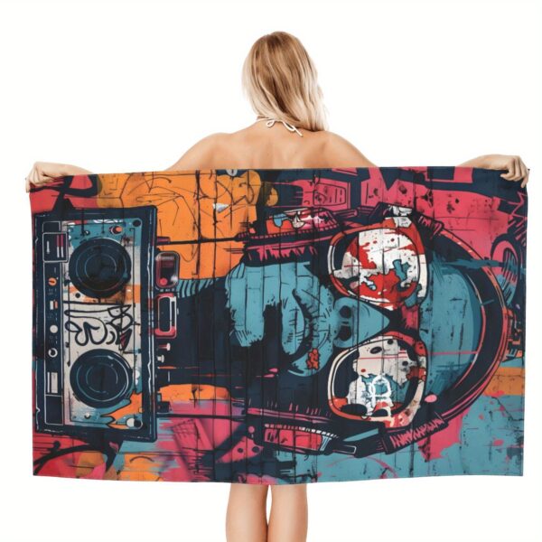 Serviette de plage Hip Hop Street Art – Image 7