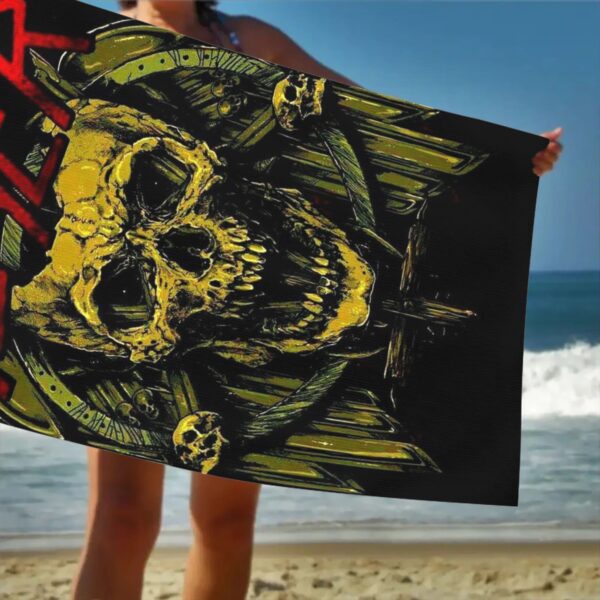 Serviette de plage avec motif crâne Slayer - – Image 6