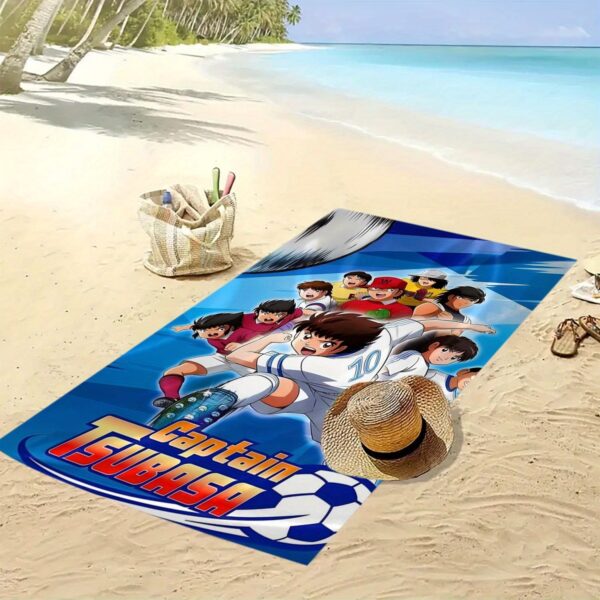 Serviette de plage en microfibre Captain Tsubasa – Image 4