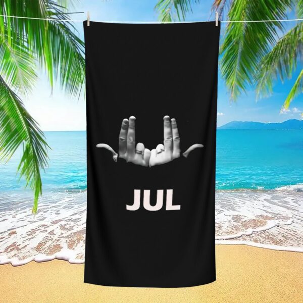 Serviette de plage pliable 2 en 1 et sac "JUL" – Image 2