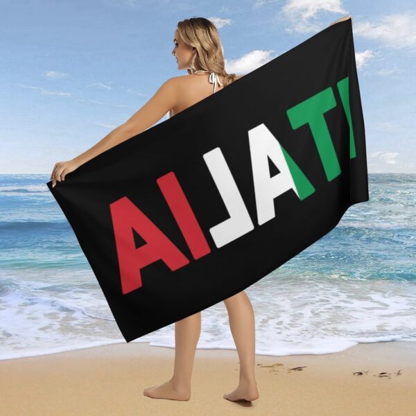Serviette de Plage Drapeau Italien – Image 7