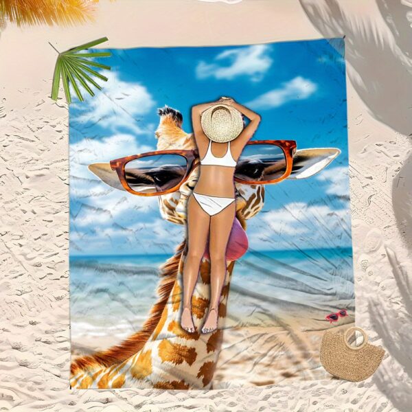 Drap de plage pour Deux Personnes chameau – Image 10