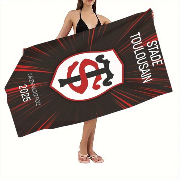 Serviette de plage calendrier officiel de Stade Toulousain 2025 – Image 8