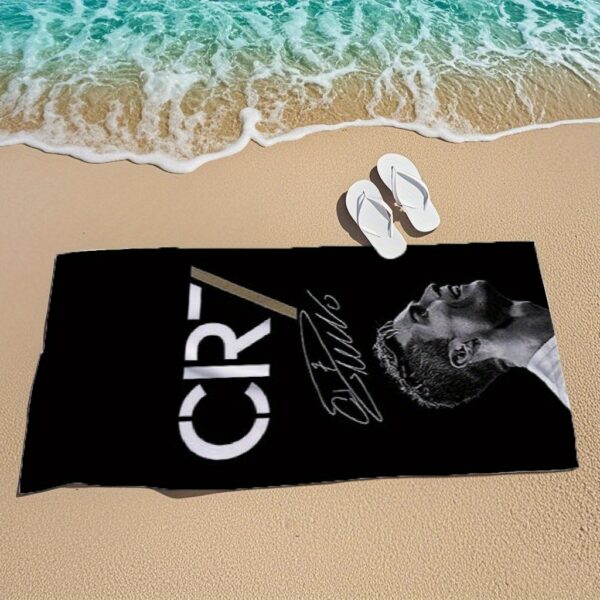 Serviette de Plage Thème Cristiano Ronaldo CR7 – Image 3