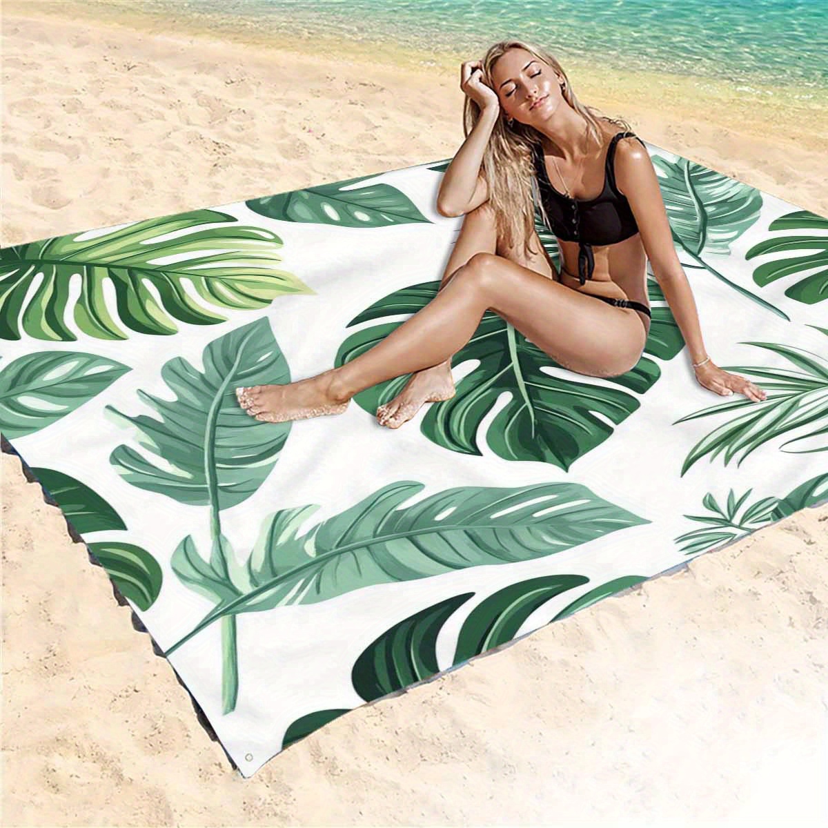 Drap de plage Feuilles Tropicales – Image 5