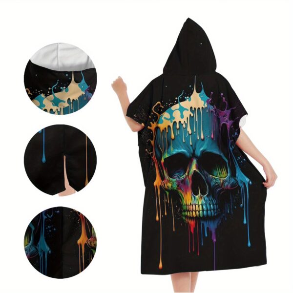 Poncho de plage tete de mort – Image 2