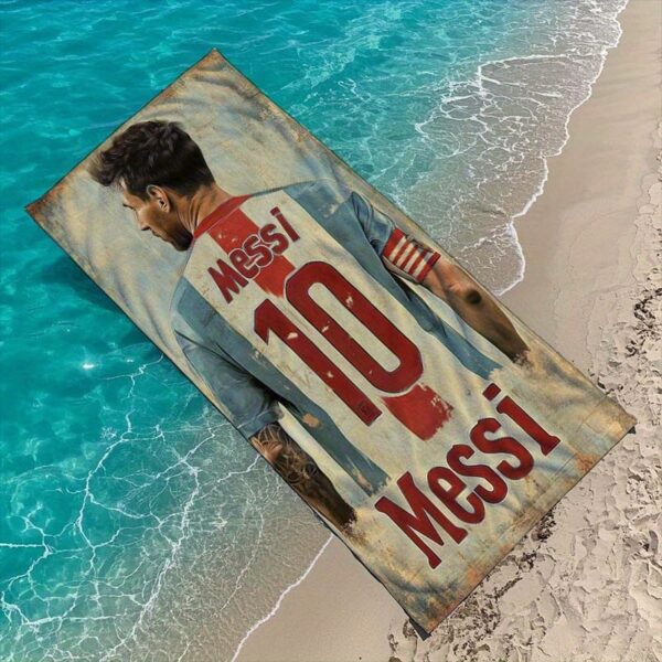 Serviette de Plage Messi Argentine – Image 4