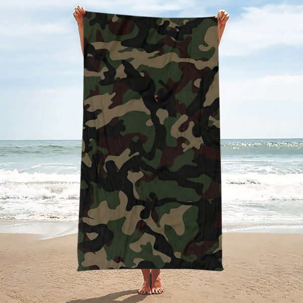 Serviette de plage ultra-douce camouflage – Image 2