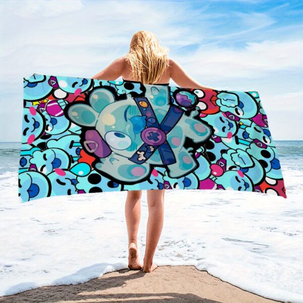 serviette de plage en dessin animé Brawl
