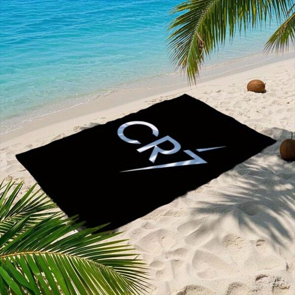 Serviette de Plage Logo Cristiano Ronaldo CR7 – Image 3