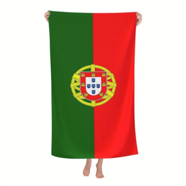 Serviette de plage drapeau du Portugal – Image 2