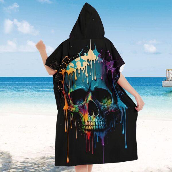 Poncho de plage tete de mort