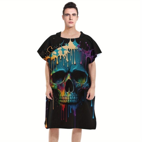 Poncho de plage tete de mort – Image 5