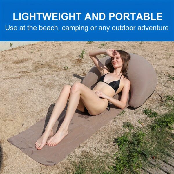 Tapis de plage gonflable avec un rehausseur X2 – Image 10