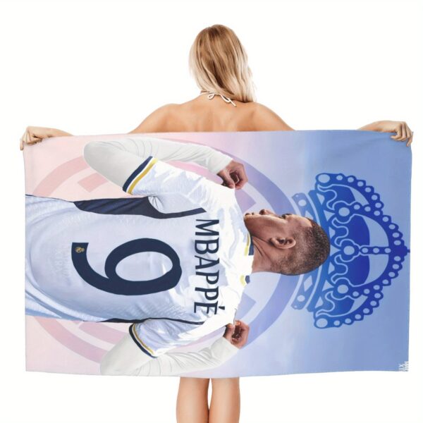 Serviette de Plage Extra Large Mbappe – Image 3