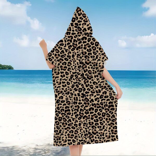 Poncho de plage leopard – Image 5