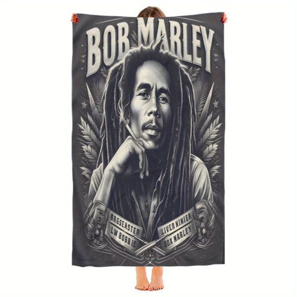 Serviette de Plage Hommage à Bob Marley – Image 4