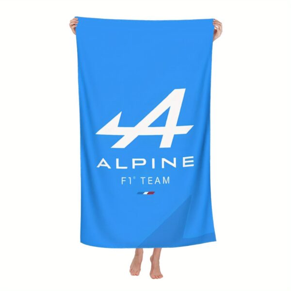 Serviette de Plage Logo Équipe Alpine F1 – Image 3