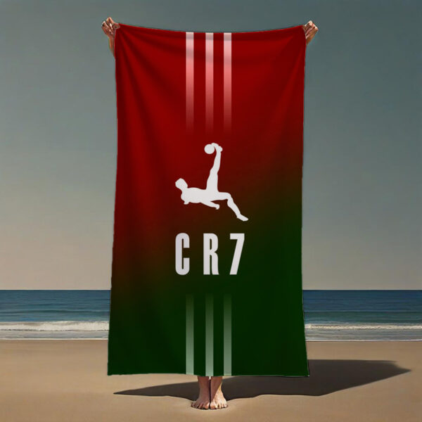 Serviette de plage Cristiano Ronaldo Portugal – Image 2