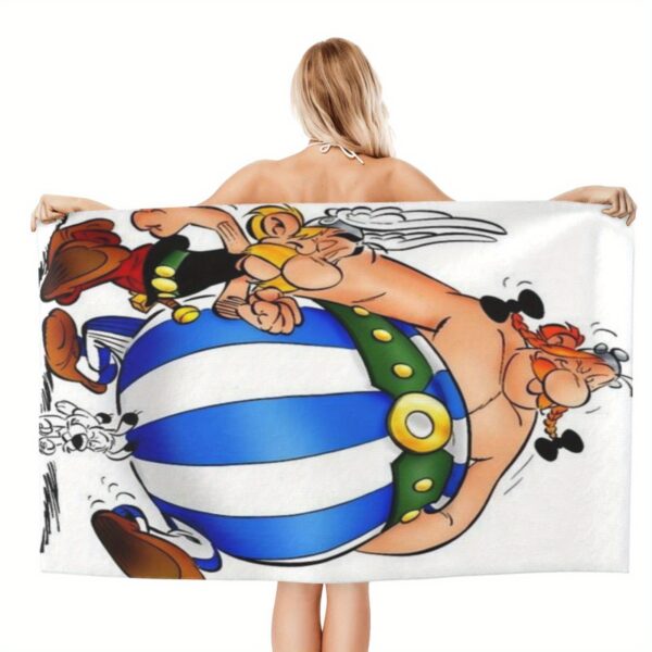 Serviette de Plage Légère et Séchage Rapide sans Sable d'Albert Uderzo – Image 2