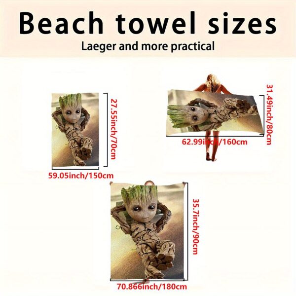 Serviette de Plage Marvel Groot – Image 3