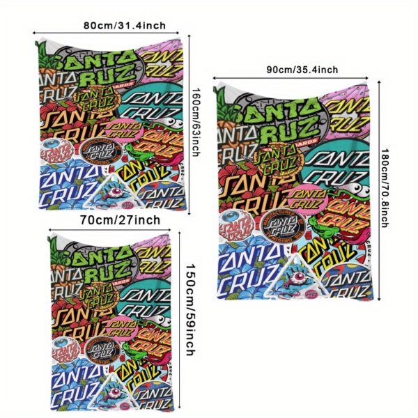 Serviette de plage logo psychédélique Santa Cruz, – Image 7