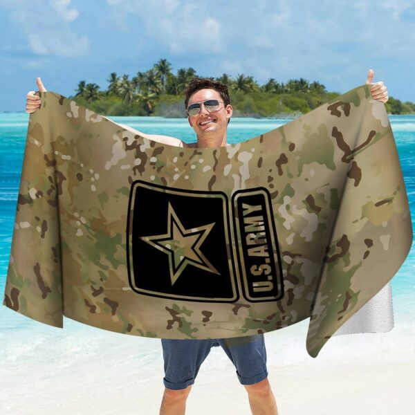 Serviette de Plage à Séchage Armée Américaine – Image 9