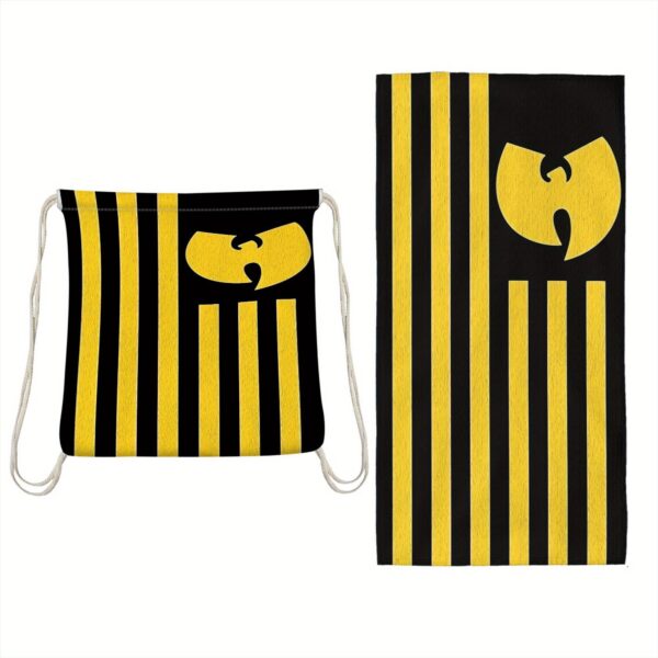 Serviette de plage pliable et sac de rangement Wu Tang Clan 2-en-1 – Image 2