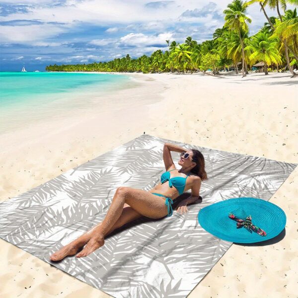 Drap de plage Motif Plume – Image 2