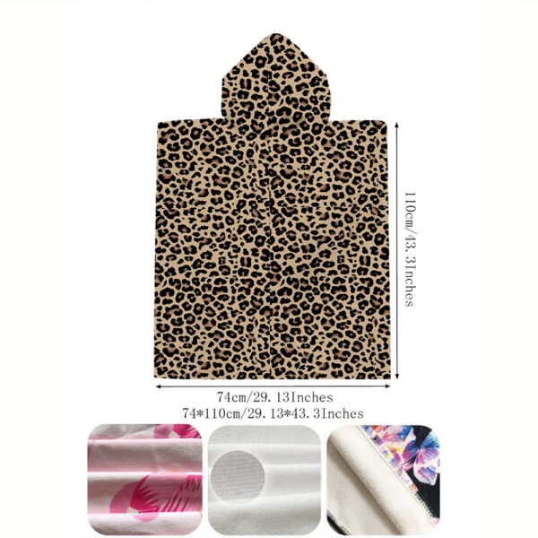 Poncho de plage leopard – Image 3