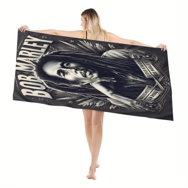 Serviette de Plage Hommage à Bob Marley – Image 5