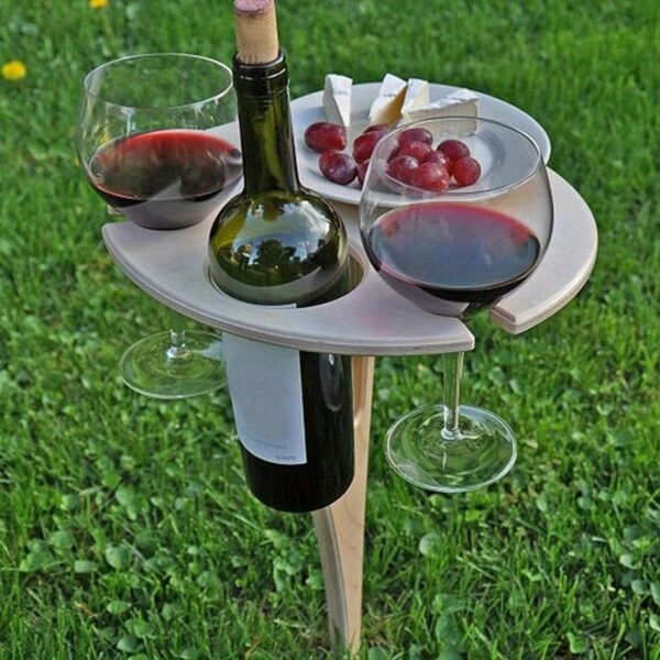 Table à Vin en Bois Portable et Pliable – Image 9