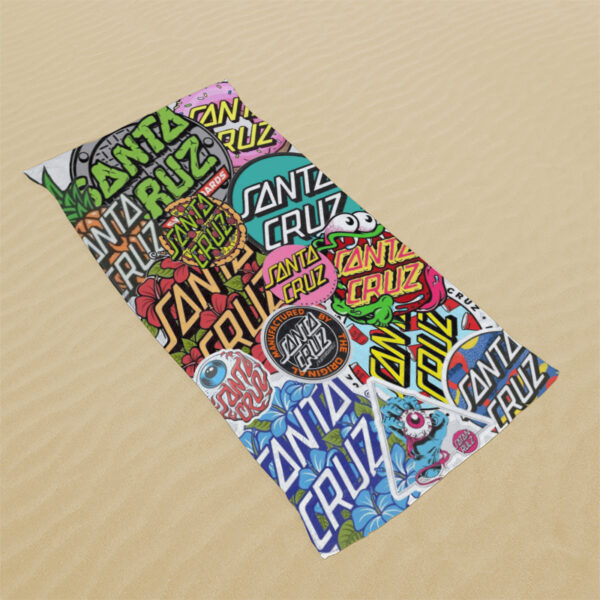Serviette de plage logo psychédélique Santa Cruz, – Image 6