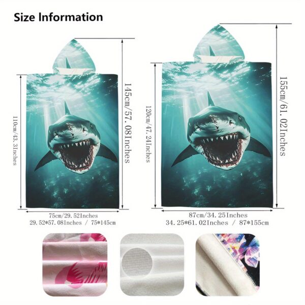 Ponchos de plage requin – Image 6
