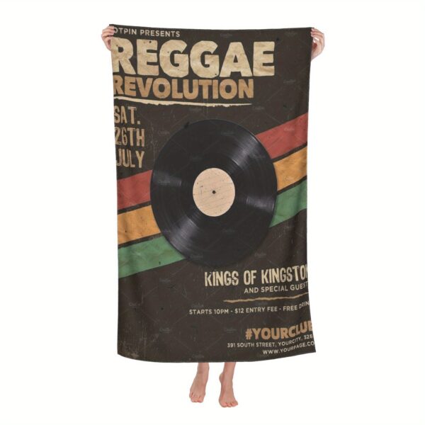 Serviette de plage Reggae Revolution – Image 3