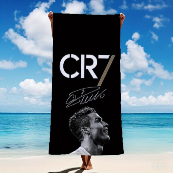 Serviette de Plage Thème Cristiano Ronaldo CR7 – Image 5