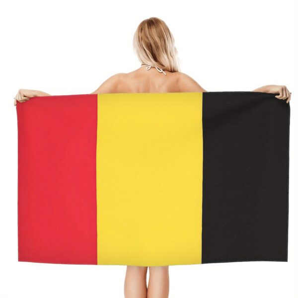 Serviette de Plage Drapeau Belge – Image 4
