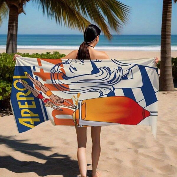Serviette de plage Vintage Aperol Spritz – Image 4