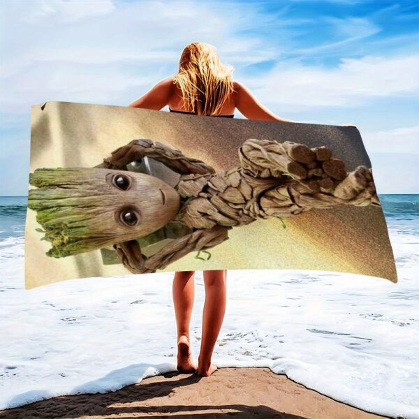 Serviette de Plage Marvel Groot – Image 7