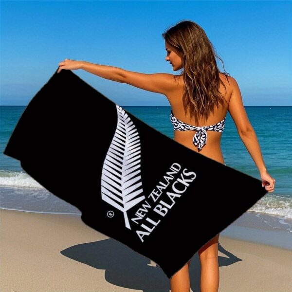 Serviette de plage All Blacks Nouvelle-Zélande – Image 2
