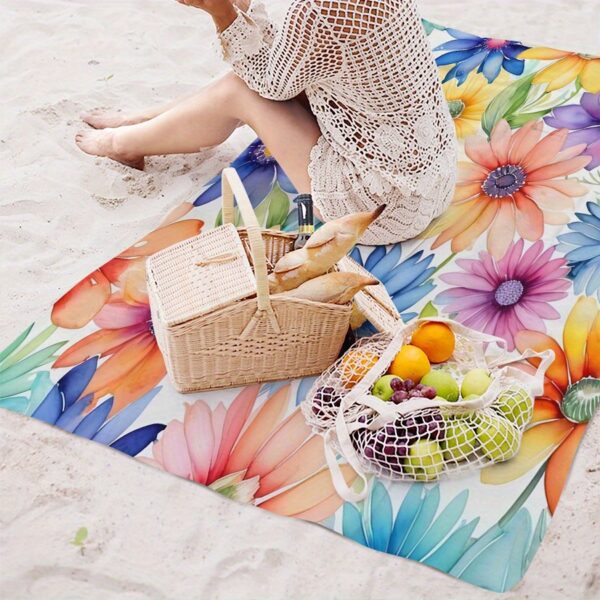 Drap de plage florale extra large – Image 9