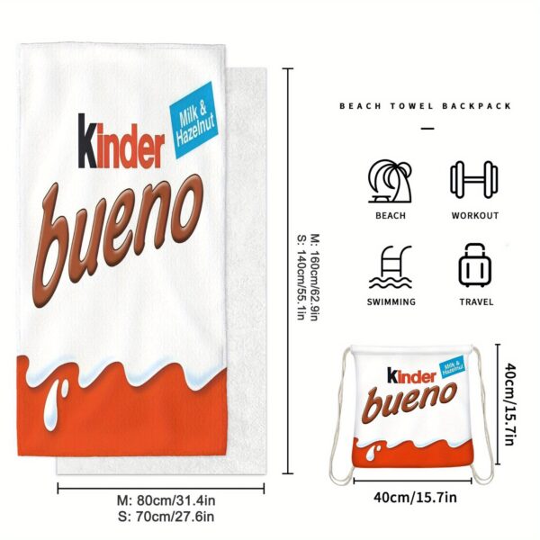 Serviette de Plage Pliable 2-en-1 Kinder Bueno – Image 6