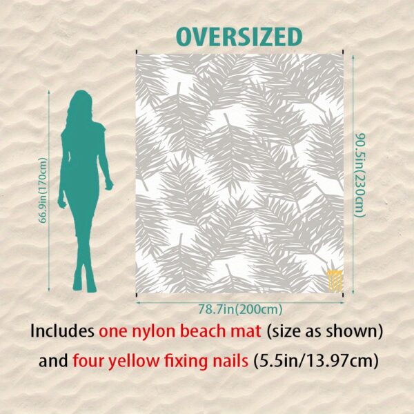 Drap de plage Motif Plume – Image 5