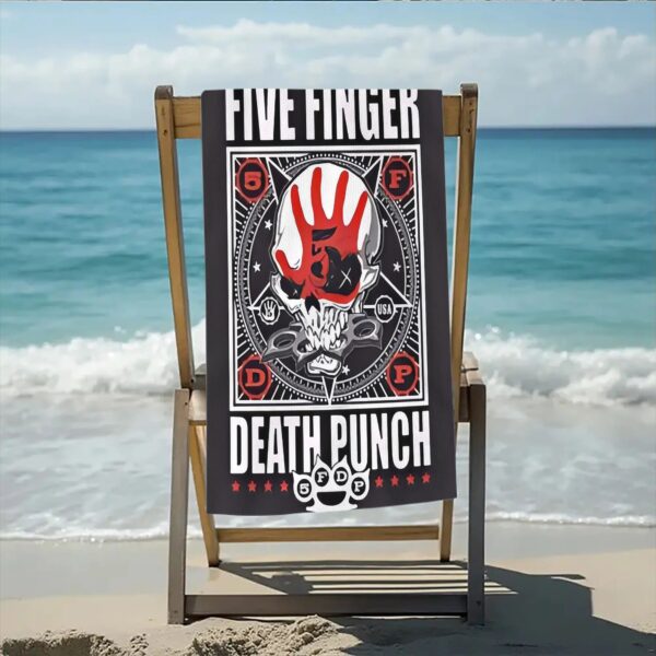 Serviette de plage Five Finger Death Punch – Image 2