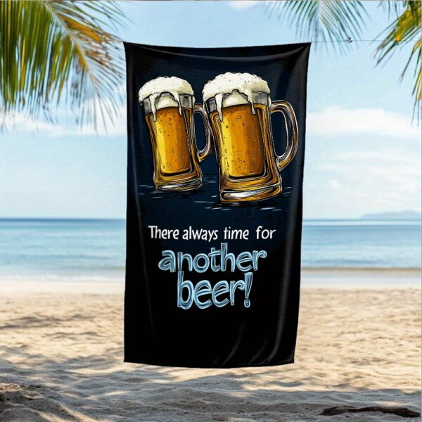 Serviette de Plage pour Amoureux de la Bière