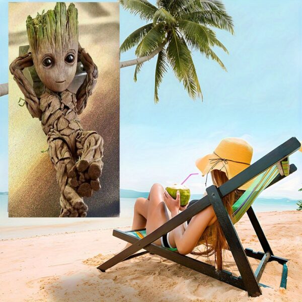 Serviette de Plage Marvel Groot – Image 2