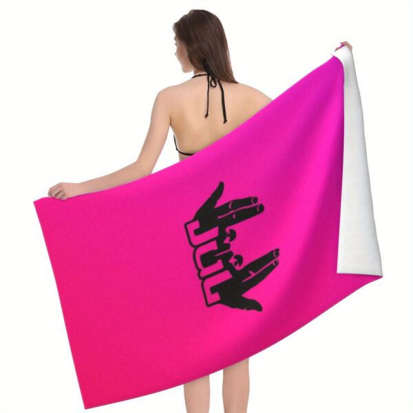 Serviette de Plage Gestes de la Main JUL