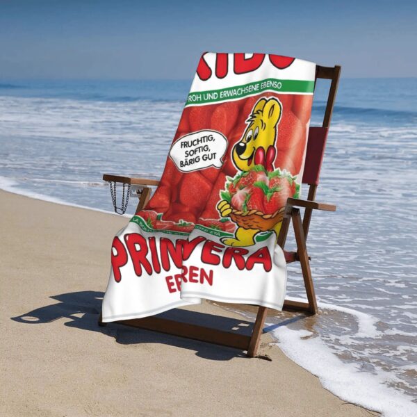 Serviette de Plage Haribo Primavera Erdbeeren – Image 4